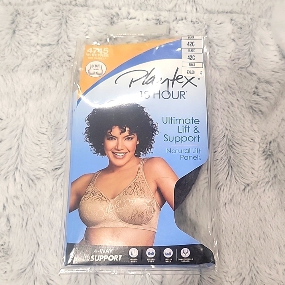 ✨️ Playtex 18-hour Black Ultimate Lift & Support 'NWT'